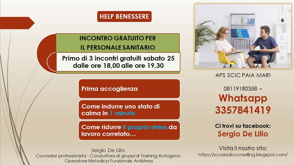 Help Benessere in ambito sanitario